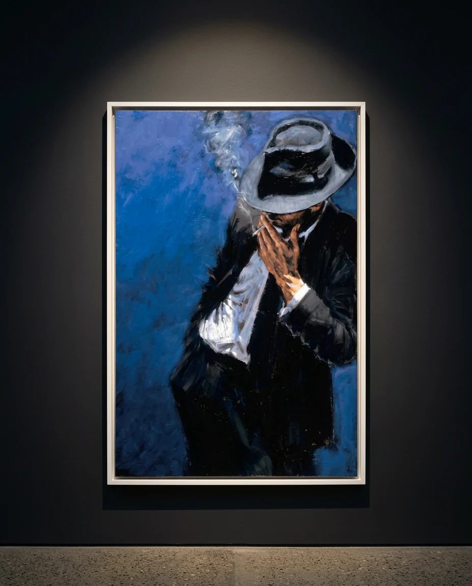 Man in Black Suit by Fabian Perez